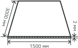Лист нержавеющий  2х1500х3000  мм.  AISI 304 (08Х18Н10) холоднокатаный,  матовый