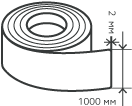 Рулон нержавеющий 2х1000 мм.  AISI 430 (12Х17) холоднокатаный,  зеркальный