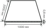 Лист нержавеющий  0,8х1000х2000 мм.  AISI 316Ti (08Х17Н13M2T) холоднокатаный,  матовый