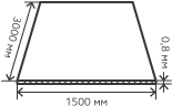 Лист нержавеющий  0,8х1500х3000 мм.  AISI 316Ti (08Х17Н13M2T) холоднокатаный,  матовый